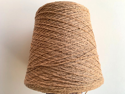 100% Bouretteseide Konenwolle Garn Art. SETA BOURETTE 2/9000 Color KARAMELL