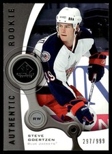 2005-06 SP Game Used Steve Goertzen Rookie 297/999 Columbus Blue Jackets #176