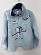 Peanuts Snoopy Winter Sherpa 1/4 Zip Sweater