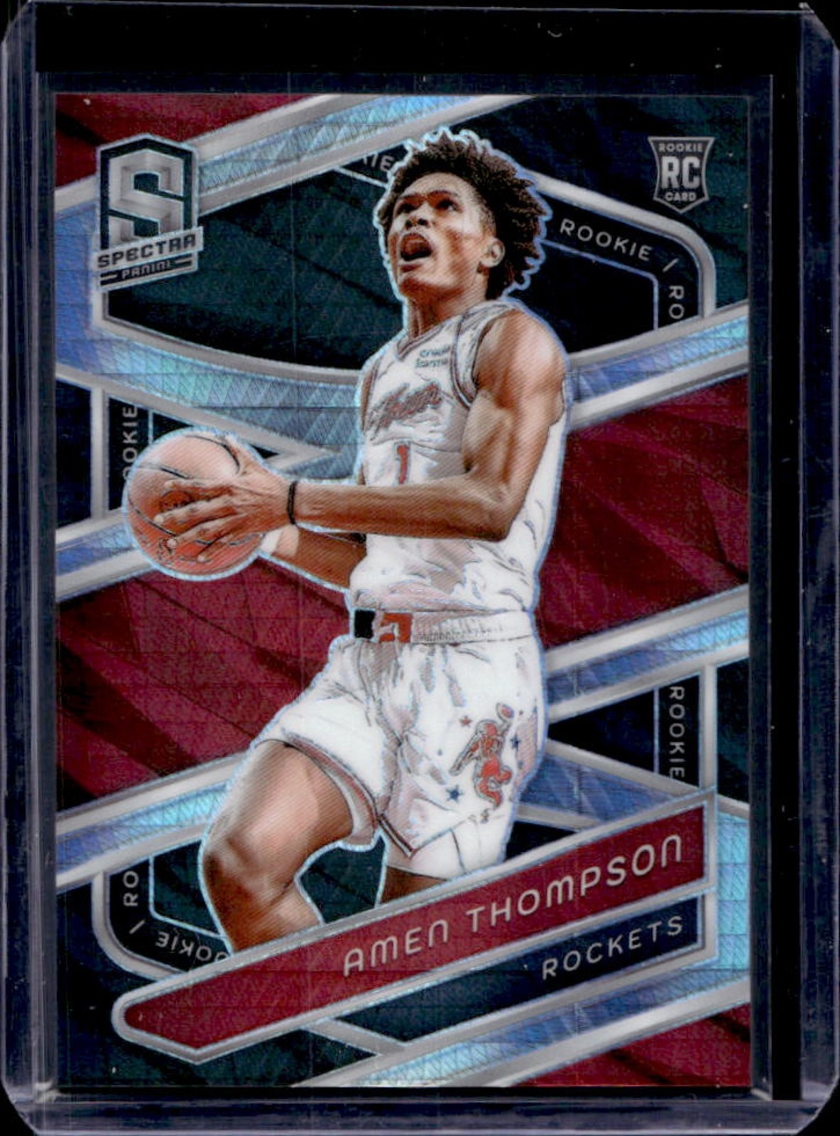 2023-24 Panini Spectra Amen Thompson RC International Black and White #150