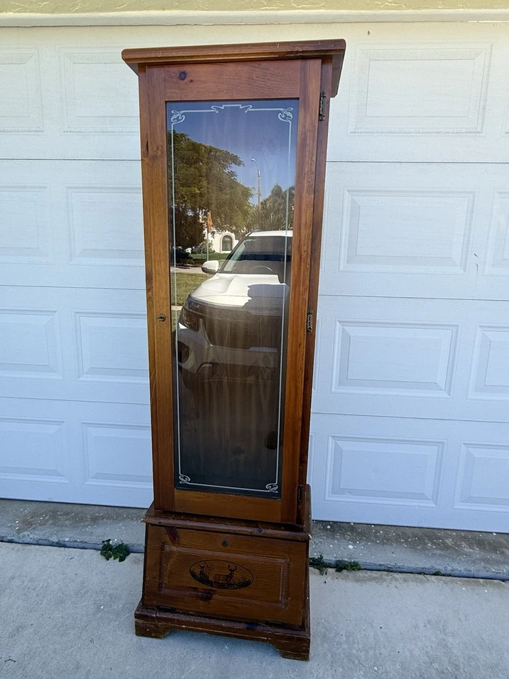 Armario para armas con cerradura y llave pantalla de puerta de vidrio Foto 2 de 4