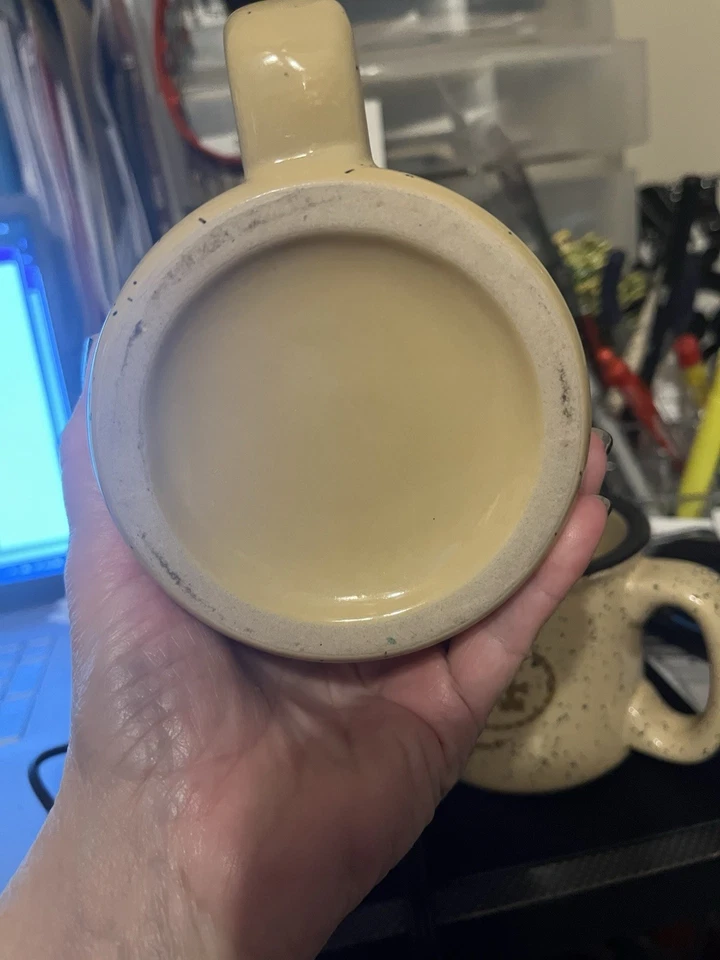 Taza de café de cerámica estilo fogata vaquero occidental vintage George W. Bush "W '04" Foto 3 de 4