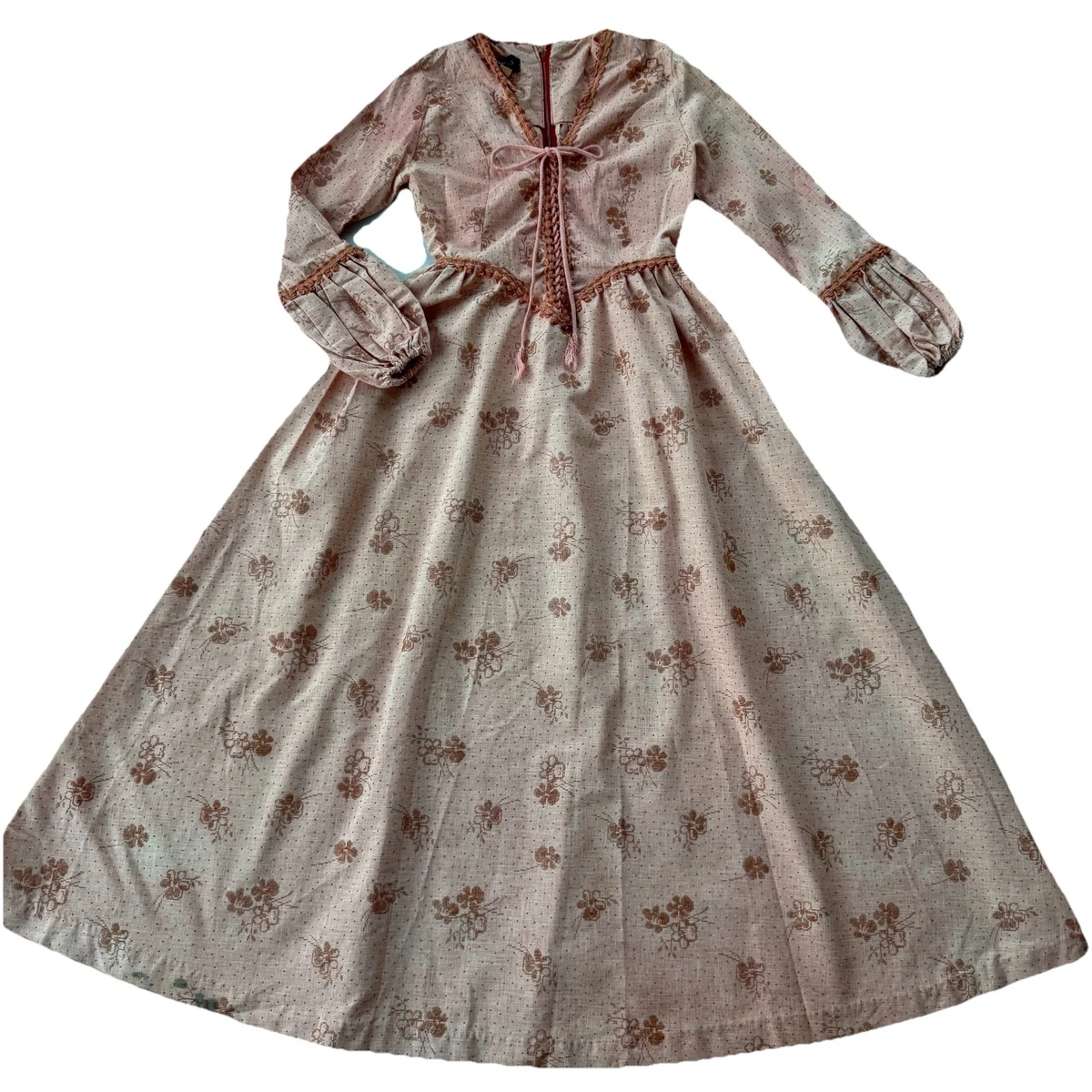 ebay corset dress Retro Medieval Victorian Evening Dress Pink Corset Lace Ruffled Ball Gown-