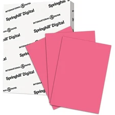 Springhill 8.5” x 11” Cherry Red Colored Cardstock Paper, 110lb, 199gsm, 2,000 S