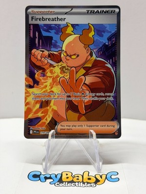 Pokemon Firebreather 119/094 Phantasmal Flames ME Ultra Rare Full Art Trainer