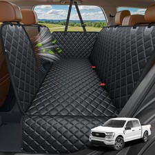 URPOWER 4 in 1 Dog Seat Cover for Full-Size Trucks, XL - 60" Length, Black