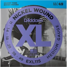D'Addario EXL115 Nickel Blues/Jazz Electric Single-Pack