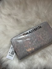 Brahmin Gray Animal Print Womens Wallet Melbo...