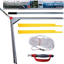 the Original , Lake Weed Cutter, Large Pond Aquatic Plant Cutting Tool, Long and