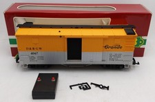 LGB 4067-D01 G Scale Custom Denver & Rio Grande Western Boxcar w/Sound #4067 EX