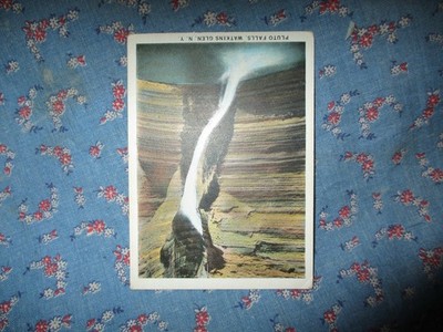 Small Postcard Pluto Falls Watkins Glen N Y 3 13/16 x 2 3/4 Inches