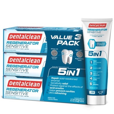 3-Pack Regenerating Sensitive Dental Gels - Enamel Repair, Cavity Prevention, Mi
