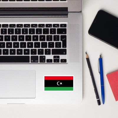 Libya Libyan Flag Sticker Decal Stickers Laptop decal Travel Souvenir Tourist Be