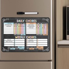 Magnetic Chore Chart for Multiple   Dry Erase Chores Chart for Teens. Adults,...