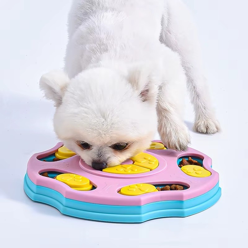 Jouet puzzle chien slow feeder anti-glouton stimulant l'intelligence des animaux - 3
