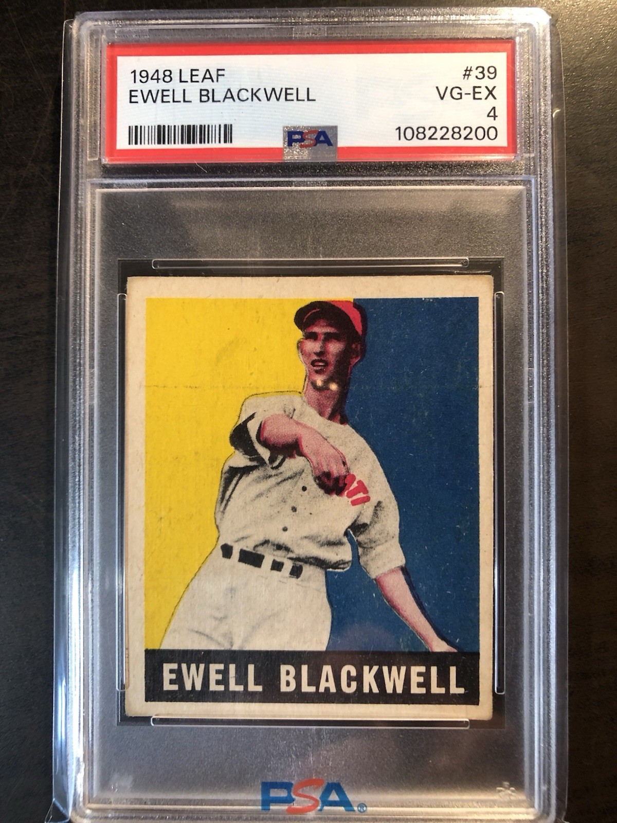 1948-49 Leaf Ewell Blackwell #39 PSA 4