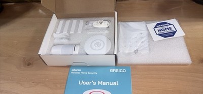 Wireless Alarm System 9 Piece Kit, WiFi Alarm System for Home Security  With App