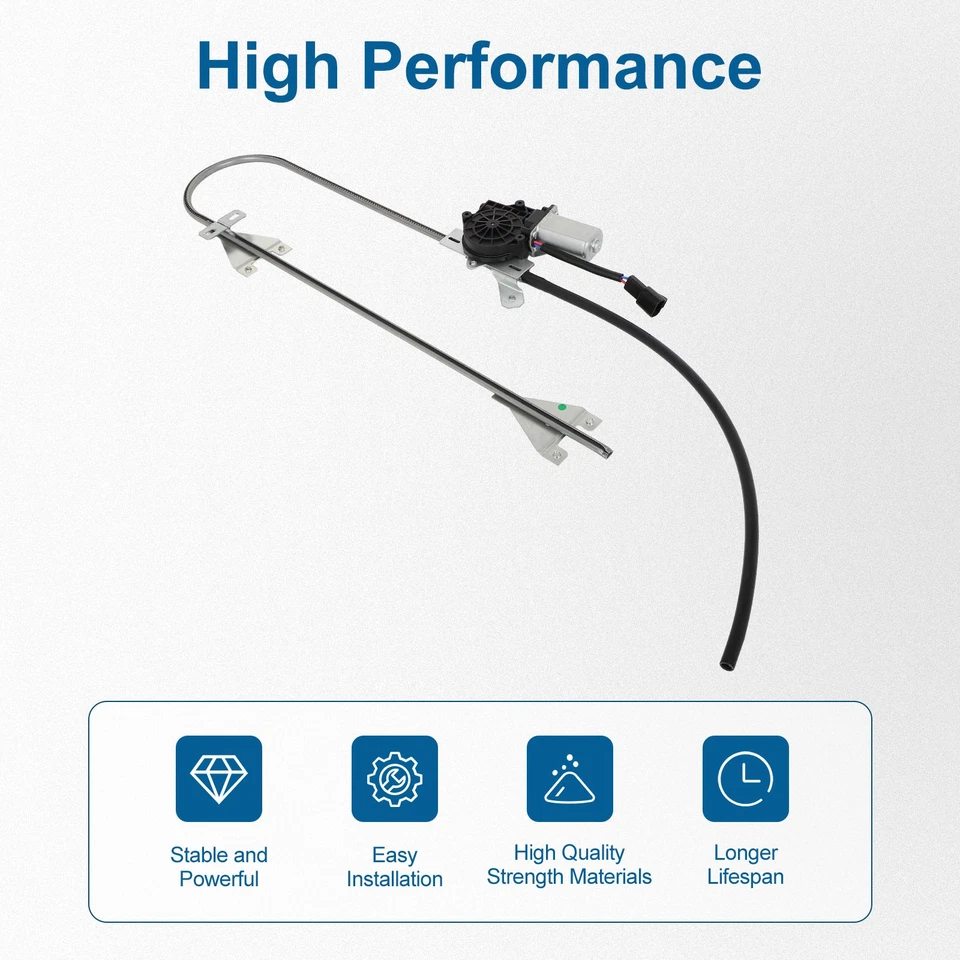 Regulador de ventana lateral para pasajero delantero Peterbilt 387 2006-2010 con motor Foto 3 de 4