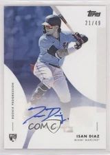 2020 Topps On Demand Rookie Progression Blue 21/49 Isan Diaz #24B-A Auto RC ni4