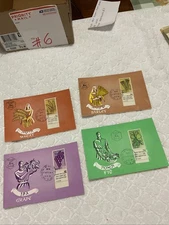 Israel-1957–Scott #145-148-FDI-LOT OF 4-MAXIMUM CARDS-#6