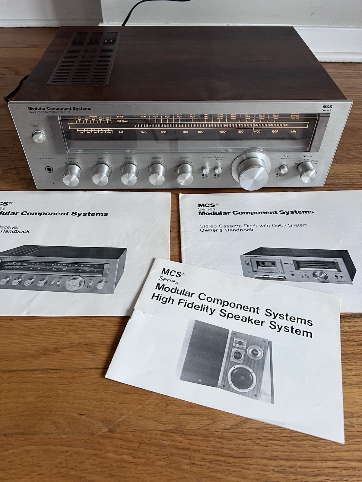 Vintage MCS 3225 AM/FM Stereo Receiver 1970s Untested Radio 