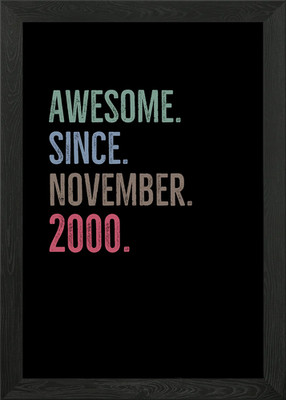 Awesome Since November Gerahmtes Wandbild Poster Leinwanddruck Bild
