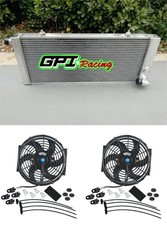 Aluminum Rradiator +FAN For 1984-1994 Peugeot 205 GTI 1.6&1.9L MT 1985 1986 1987