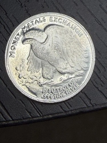 Lot of 5 Walking Liberty 1/10 oz .999 Fine Silver Rounds BU - Total 1/2 oz