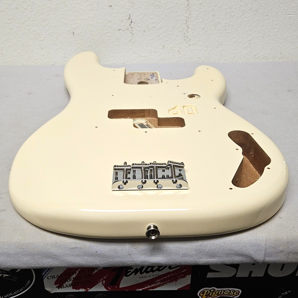 Fender Vintera II 60s Precision P BASS GUITAR BODY + HARDWARE Olympic ...
