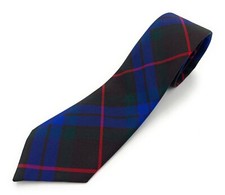 Men's Tartan Neck Tie British Made Available In Selection Of Colours