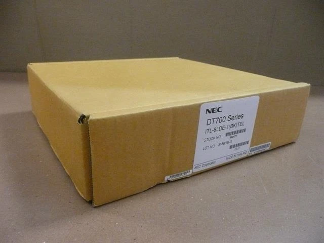 New NEC DT710 ITL-8LDE-1 690071 Black 8 Button Self-Labeling VoIP Telephone with - Image 2 of 3