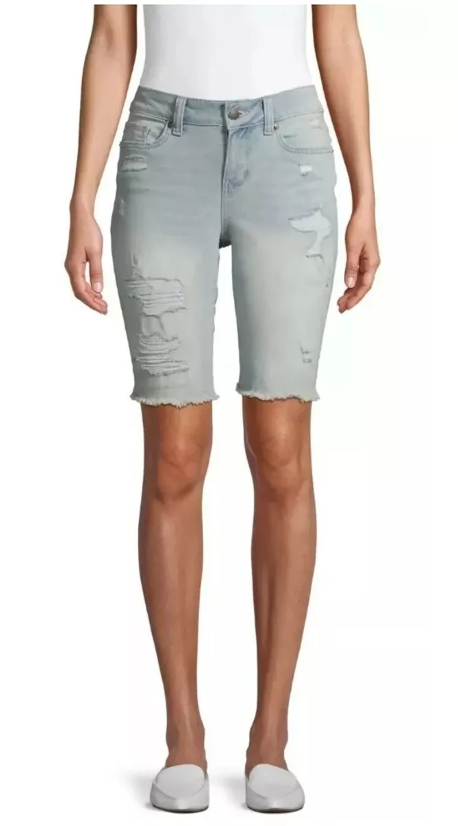 Frayed bermuda best sale shorts