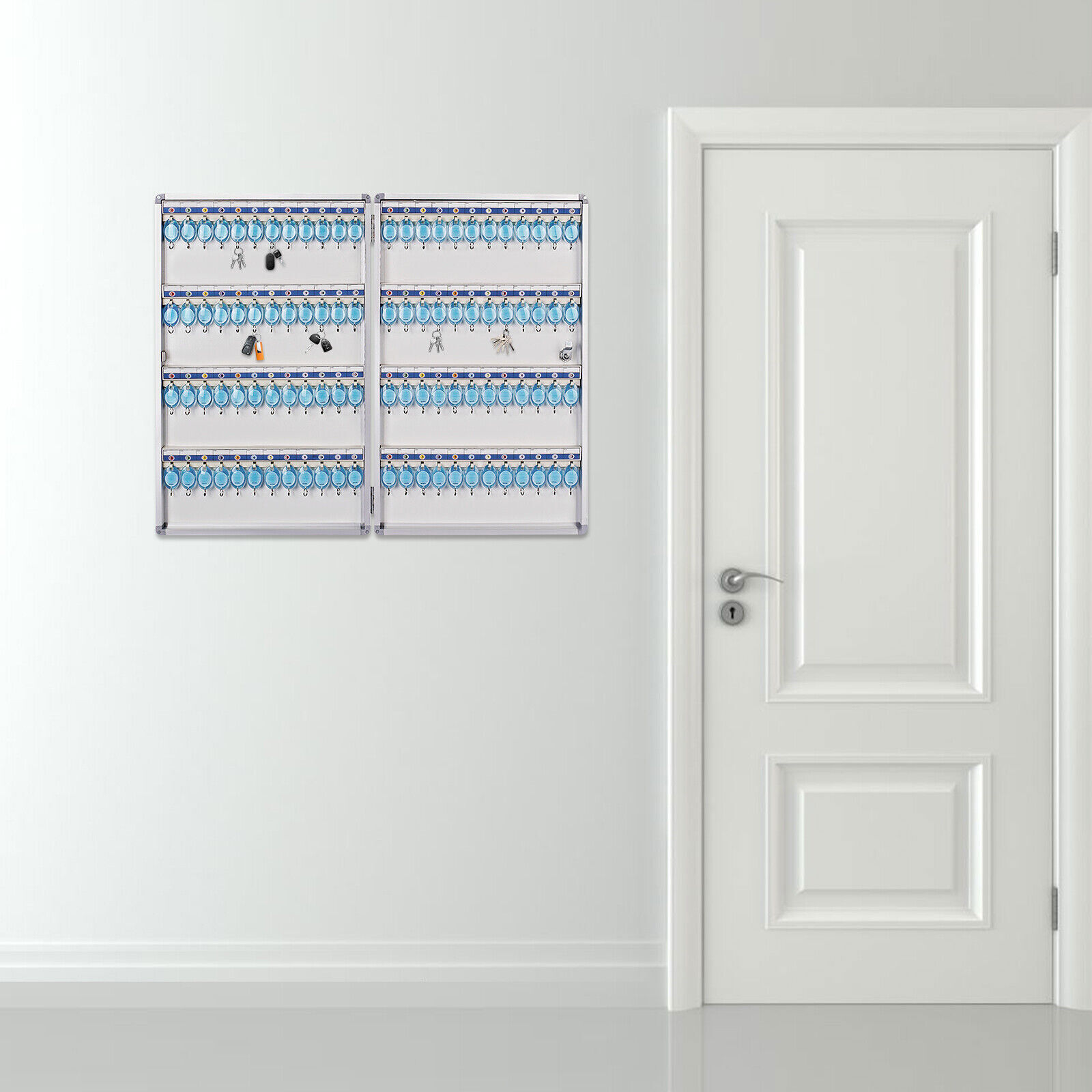 96 Key Storage Cabinet Lock Box Safe Organizer Wall Mount Car Dealership Holder