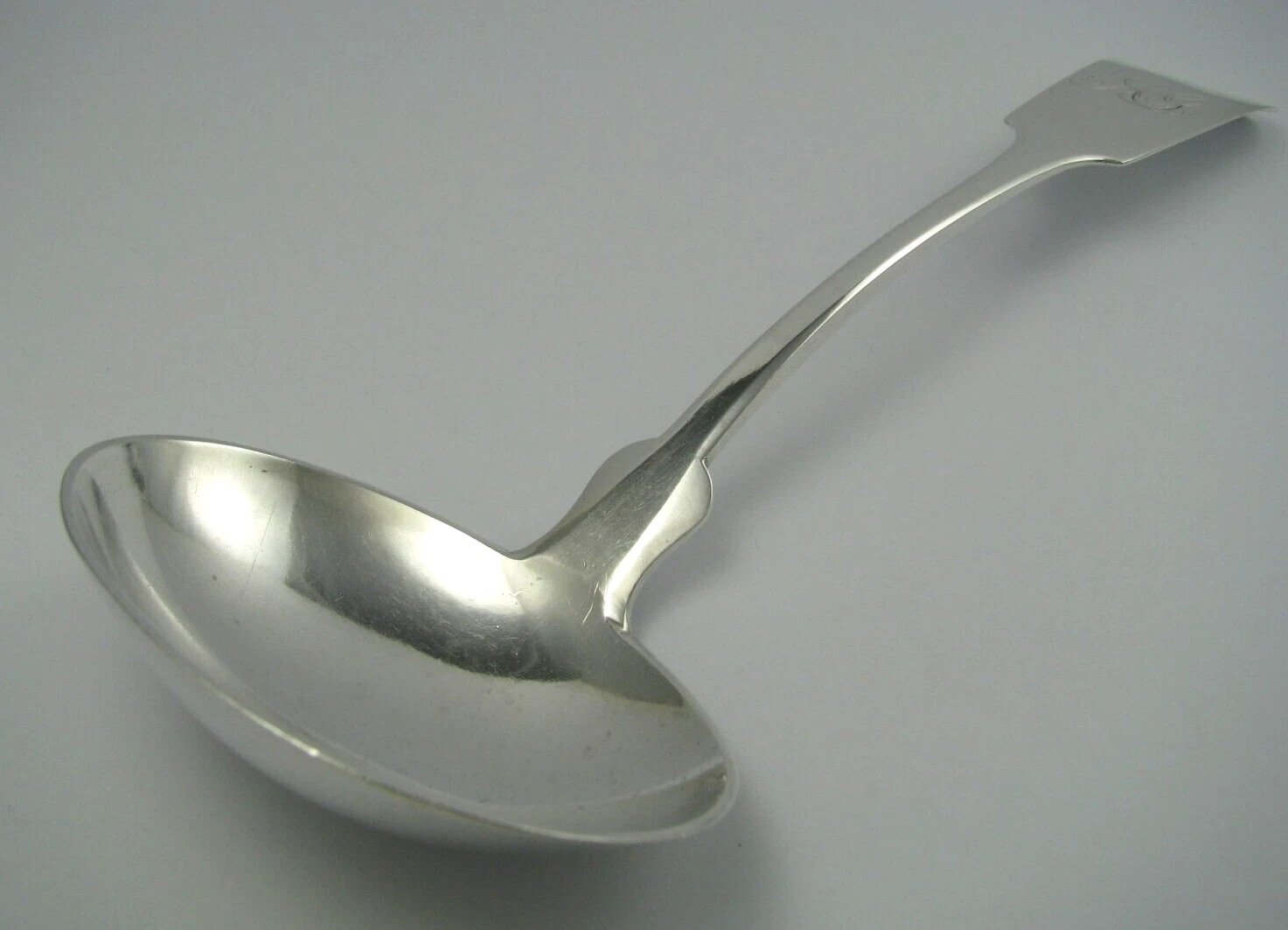 COIN SILVER LADLE GRAVY SERVING J N B. McFadden & Co Pittsburg PA ca1840 Mono AG