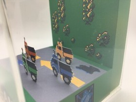 R.C. PRO AM RC PRO AM NES Nintendo Racing for it! Shadow Box Diorama Cube