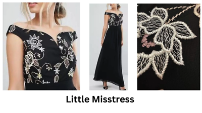 loose fitted dress Marinet Black Long Loose-Fitted Dress main image 0