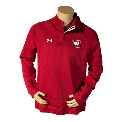 Under Armour NCAA Wisconsin Badgers 1/4 button pullover