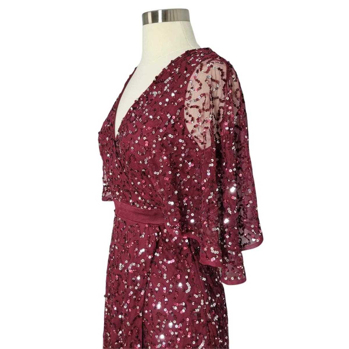Maya Bridesmaid Delicate Sequin Wrap Maxi Dress in Wine Size 2 New With Tag | eBay Maya Bridesmaid Delicate Sequin Wrap Maxi Dress in Wine Size 2 New With Tag | eBay