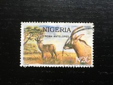 NIGERIA 1993 WILDLIFE 20N ROAN ANTELOPES - FINE USED 