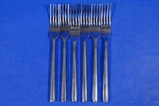 6 x Hampton Silversmith Ritz Satin Stainless Dinner Forks 7 5/8”