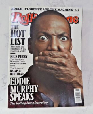 Eddie Murphy Rolling Stone Nov 2011 Hot List Rick Perry Michael Fassbender