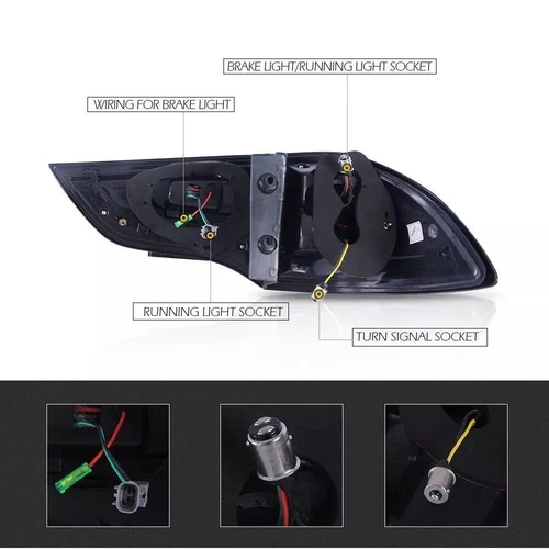 For 2011-2018 Mitsubishi Pajero Montero Sport LED Rear Tail Light Lamp Red Lens - Bild 3 von 7