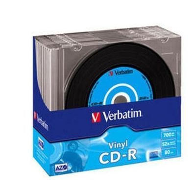20 Verbatim Rohlinge CD-R Vinyl 80Min 700MB 52x Slimcase