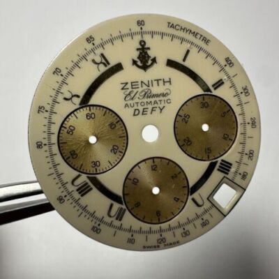 Zenith El Primero Defy cremefarbenes Zifferblatt für Goldversion