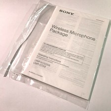SONY Wireless Microphone MANUAL  DISC - UWP-X7 X8, UWP-V1 V2 V6 - 3-870-284-13