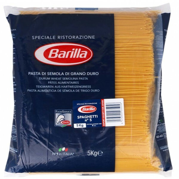 BARILLA PASTA SEMOLA FORMATO CATERING KG.5 SPAGHETTI N 5 SPAGHETTINI