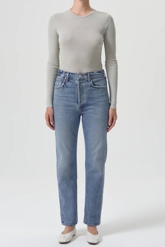 JEANS A PIPA ALTA AGOLDE NUOVO CON ETICHETTE TAGLIA 34... WOW!!! - Foto 2 di 5