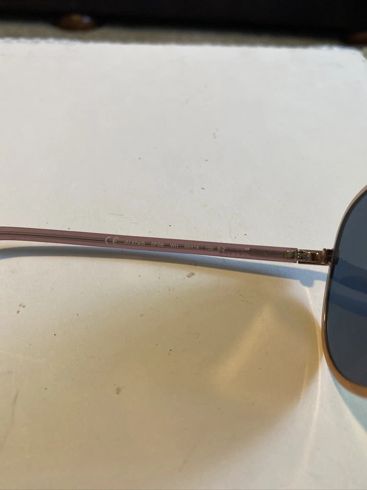 Gafas de sol de aviador Juicy Couture para mujer con lente espejada rosa JU574/S con estuche Foto 3 de 4