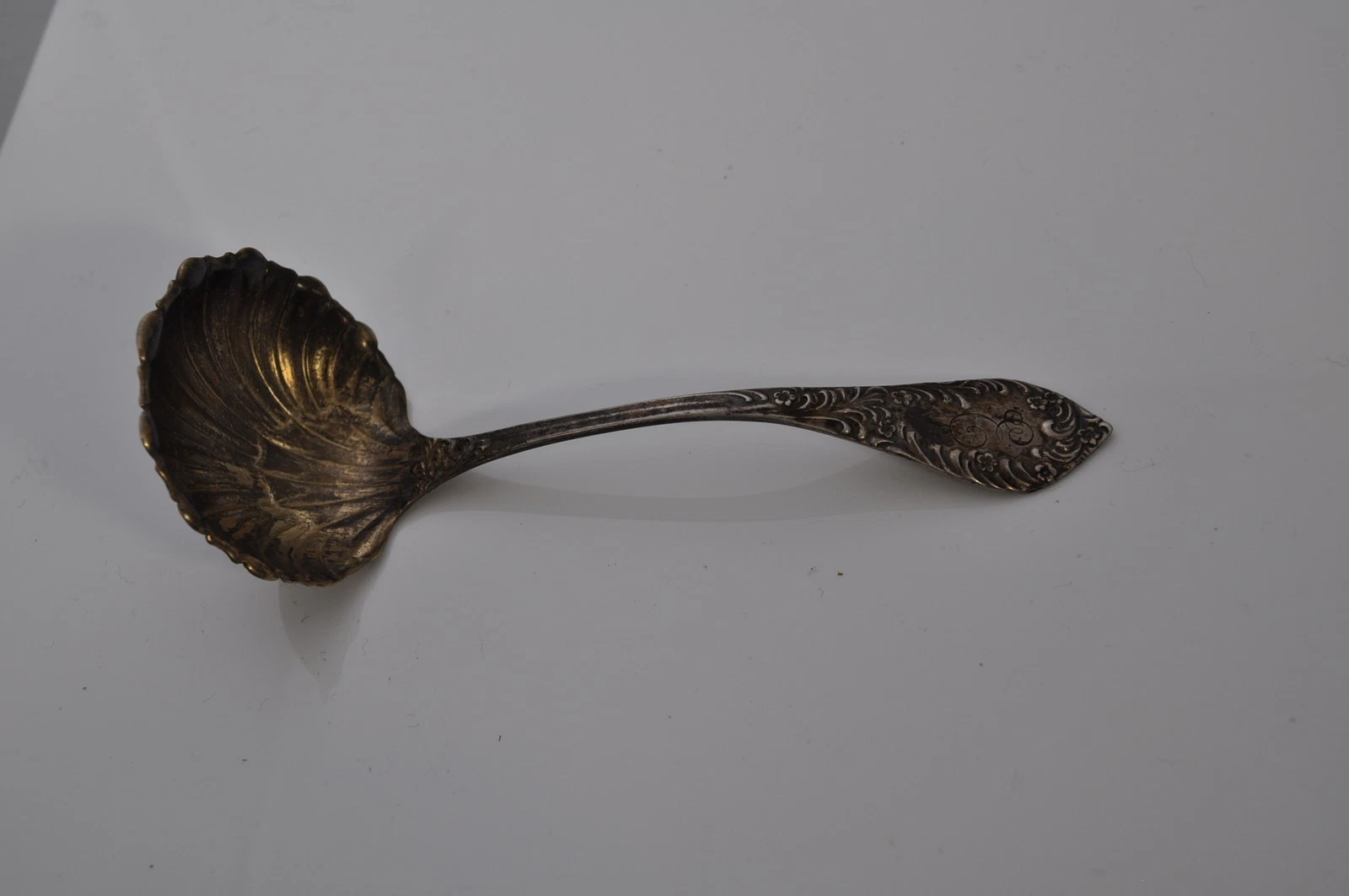 Towle Albany sterling silver Cream Sauce Ladle "E" monogram 4 1/2"
