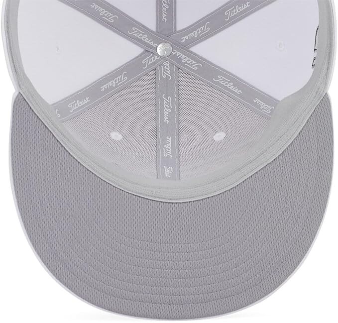 Titleist Golf 2024 MENS Tour Elite Flat Bill Hat/Cap - White with Black